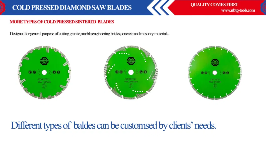 Diamond Saw Blade Cutting Wheel 9 Inch for Granite Stone Cutting Disc with T-Protective Segment