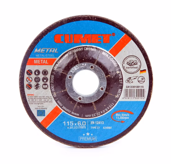 Cumet 4&prime; &prime; Grinding Disc for Metal Inox with MPa Certificate